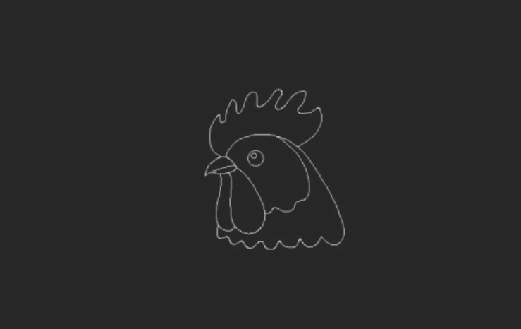 如何在CAD中绘制一只公鸡
