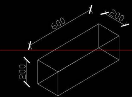 CAD制图中长方体的绘制