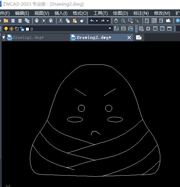 CAD中卡通粽子的绘制步骤