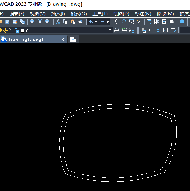 CAD眼镜的绘制方法