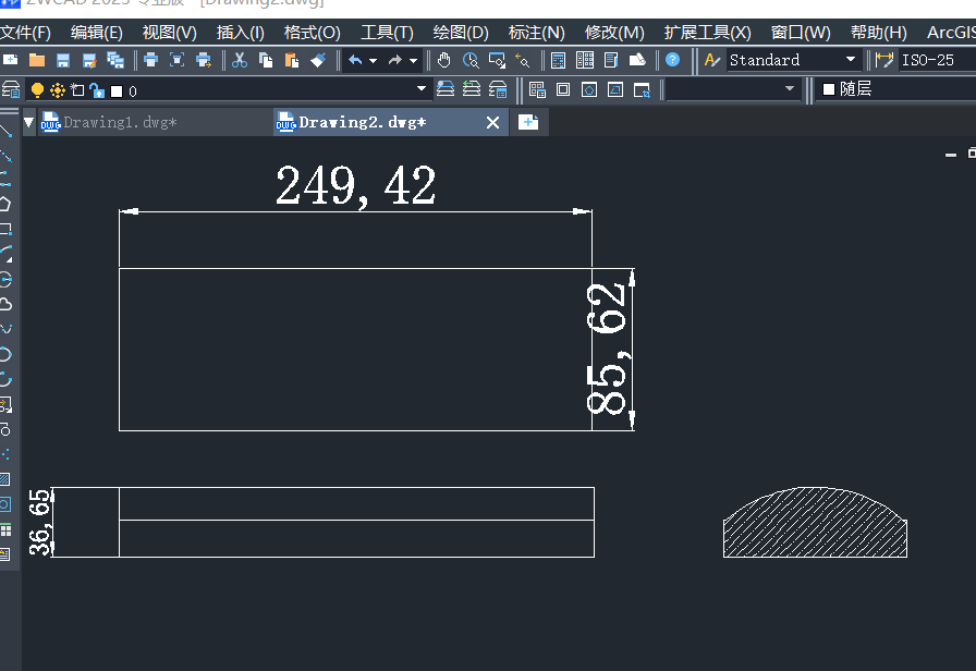 CAD怎么画减速带设计图