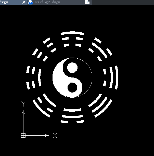 CAD怎么画八卦阵