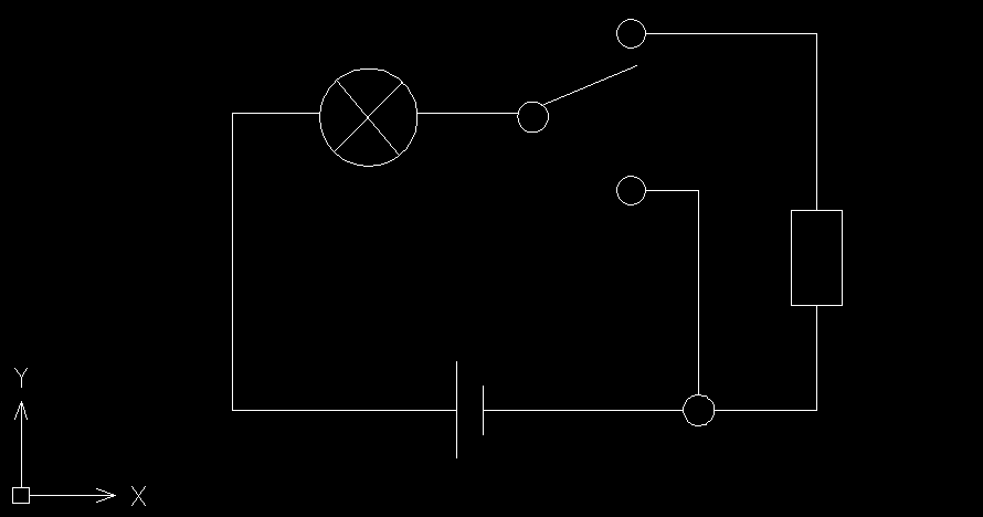 CAD简易的接线图怎么做