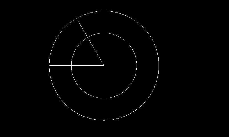 如何在CAD中确定两个相交圆的圆心并绘制图形