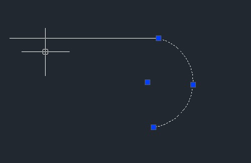 怎么在CAD中把矩形的一条边变成半圆弧形