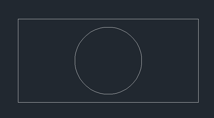 CAD在矩形的中心点添加圆形怎么操作