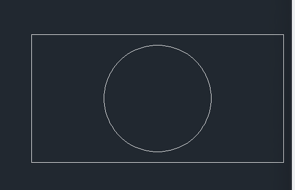 CAD在矩形的中心点添加圆形怎么操作