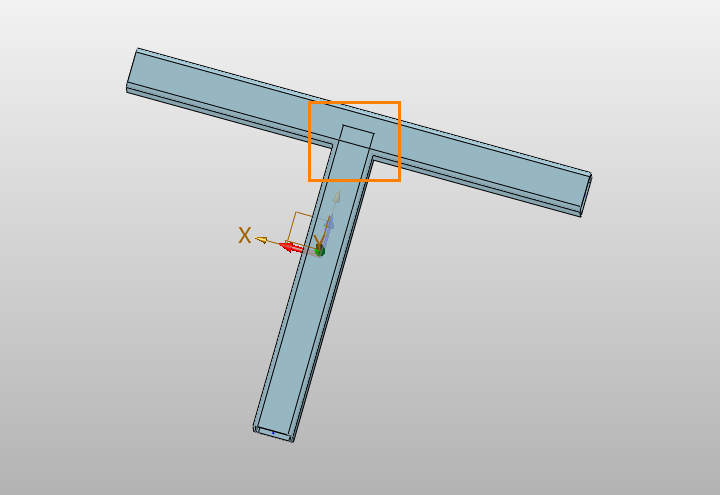 如何在焊件设计过程中使用3D建模软件针对丁字结构完成对接处理