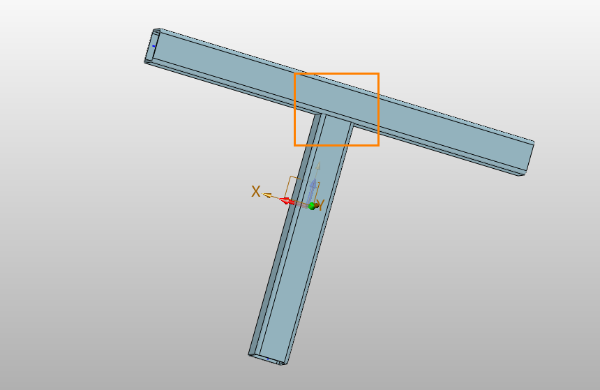 如何在焊件设计过程中使用3D建模软件针对丁字结构完成对接处理