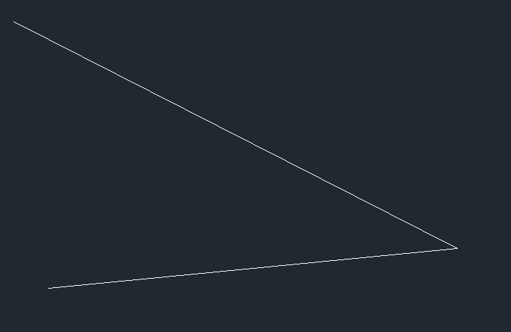 如何在CAD让两条不相交直线延伸至相交