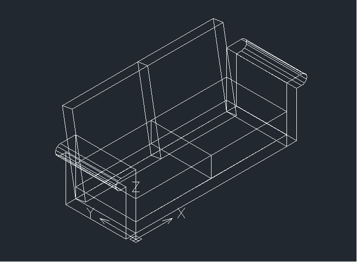 怎样用CAD绘制三维立体沙发？