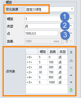 可变螺距的螺旋线如何在三维设计软件中绘制？