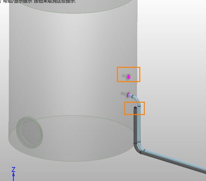 三维设计软件管道设备端口处如何实现管道快速正确连接？