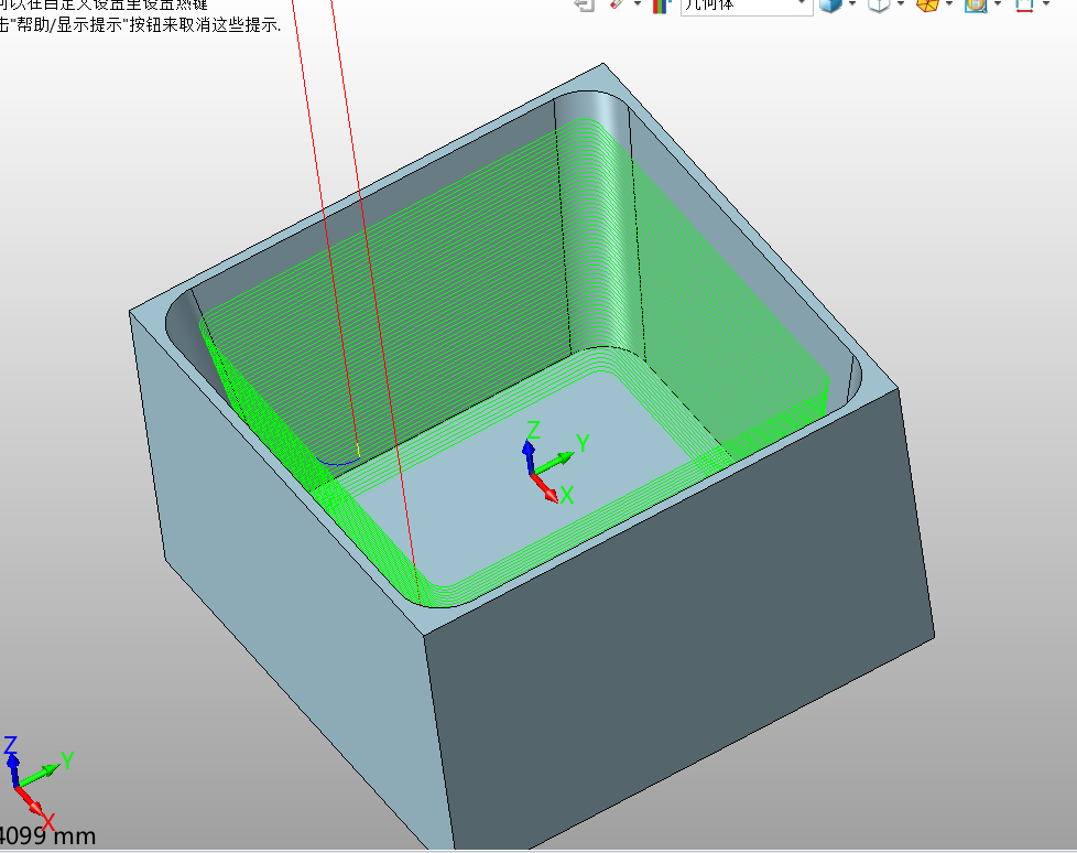 3D建模软件中等高加工怎样设置进行正确位置的加工？