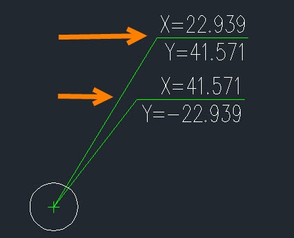CAD建筑版如何将坐标标注XY数值设置成相反的？