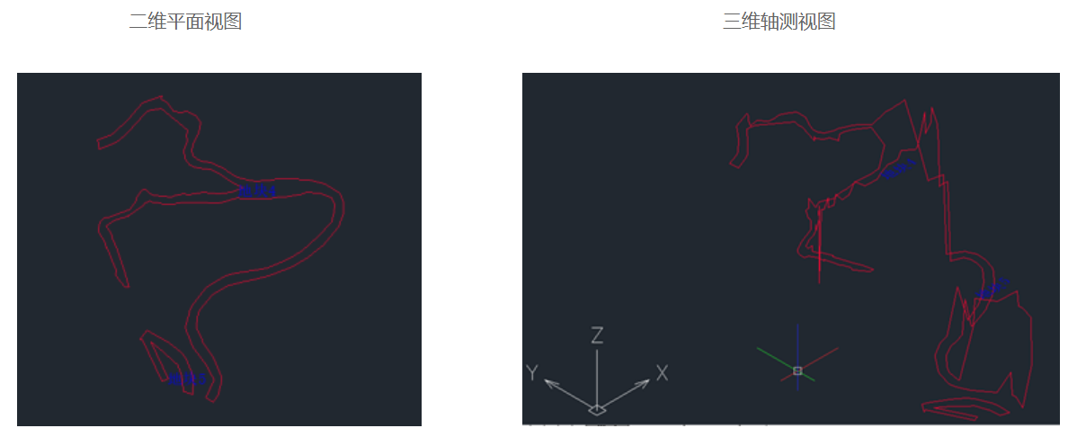 CAD统计三维多线段在平面内围成封闭区域的各拐点坐标数据的方法