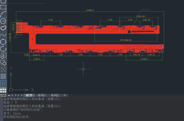 CAD如何仅显示特定的图层