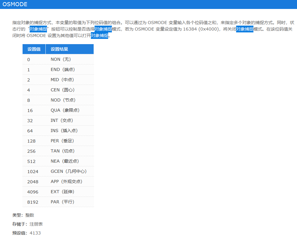 CAD怎么设置常用捕捉点