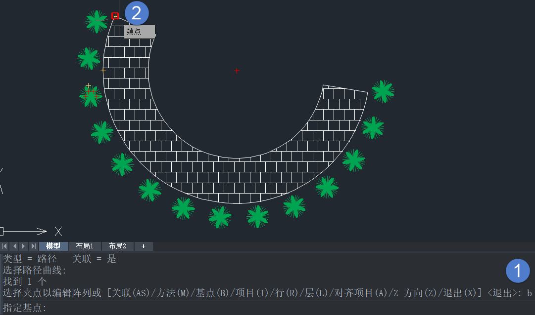 CAD路徑陣列功能