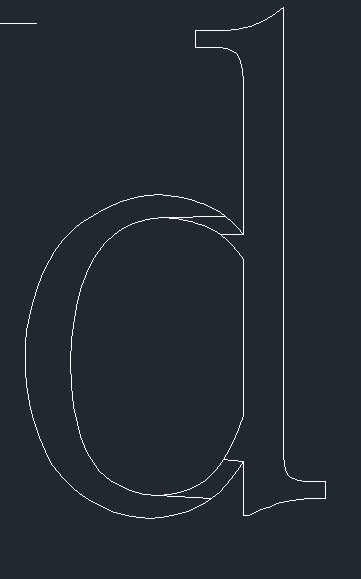 CAD文字变线后的显示方式