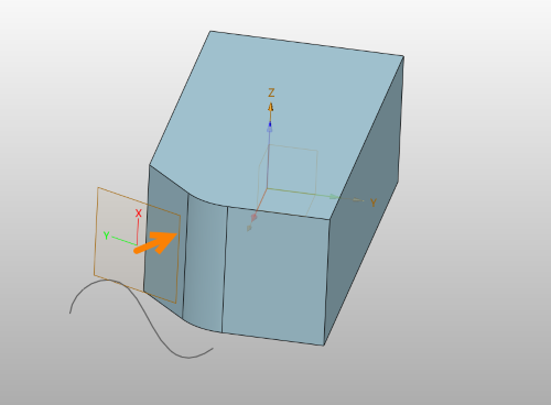 3D建模软件怎么按基准面方向来进行投影