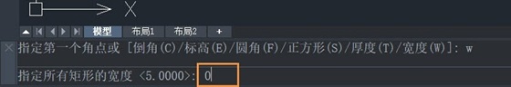 CAD为什么绘制矩形会有线宽