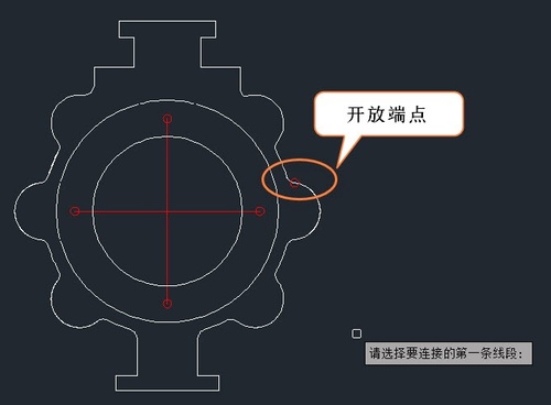CAD怎样检查线段是否连接