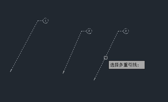 CAD如何对多个多重引线进行合并