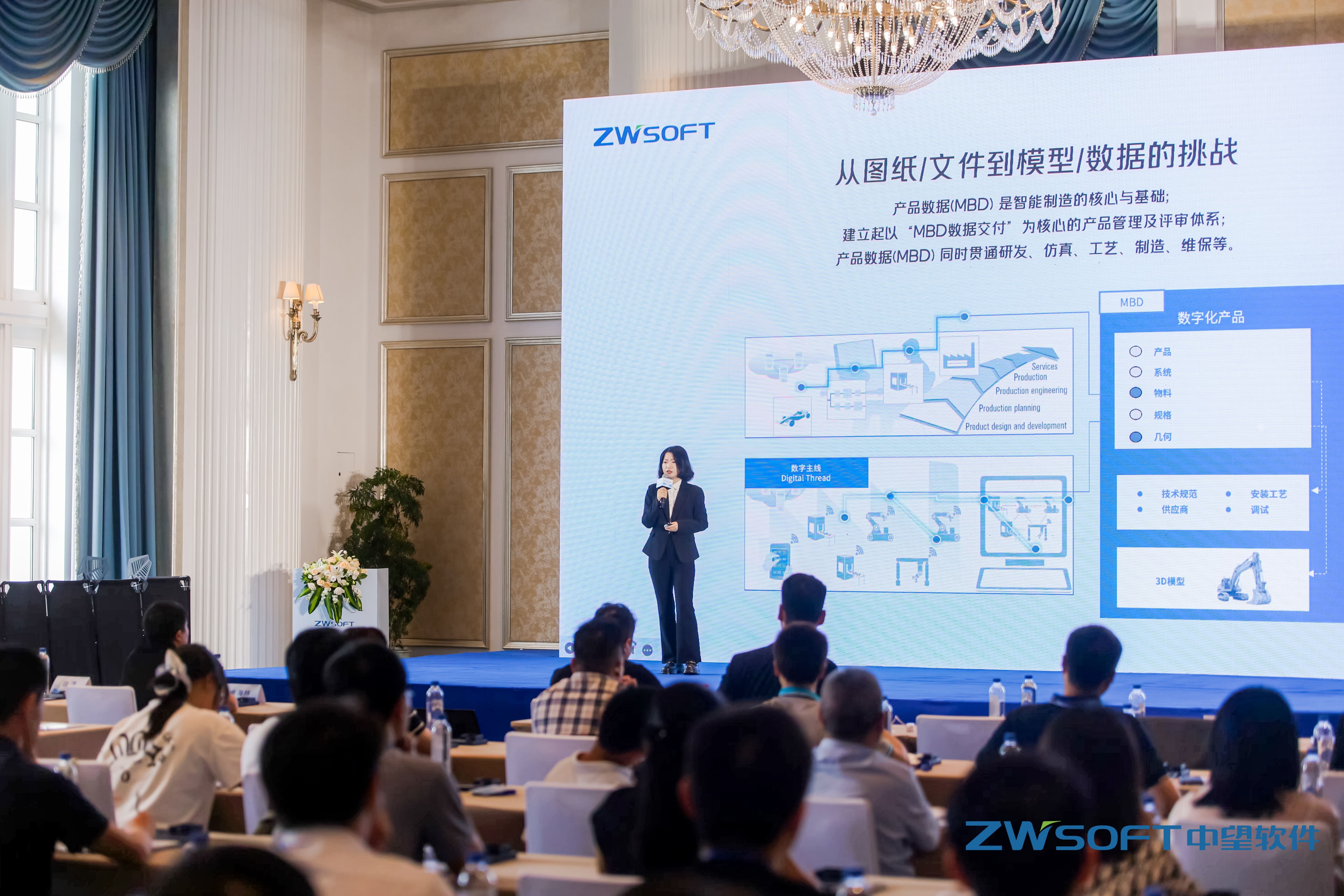中望軟件團隊結(jié)合中望3D+價值模型剖析企業(yè)數(shù)字化轉(zhuǎn)型