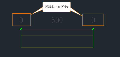 CAD使用快速标注时，多出“0”的标注