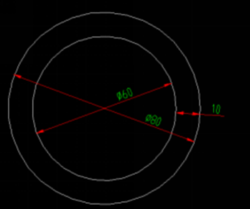 CAD插入同心圆半径差标注插件的方法 CAD插入同心圆半径差标注插件的方法