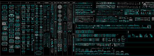CAD建筑室内的图库分享