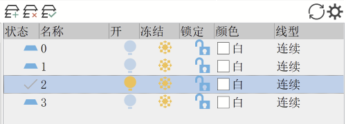 如何用CAD关闭所有非选图层