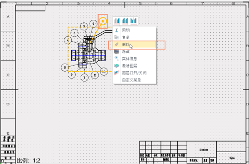 3D建模软件修改工程图的自动气泡后如何更新bom表