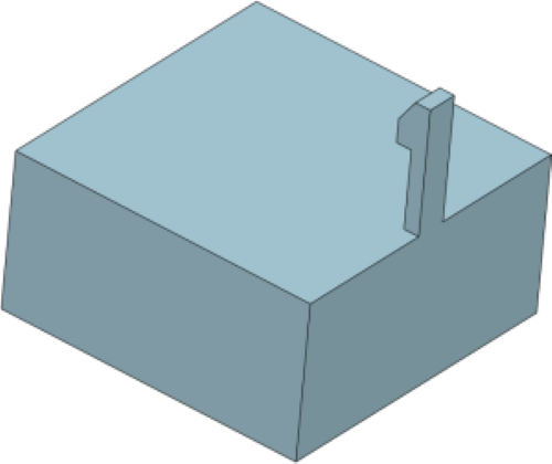 三维CAD怎么在模型边界上设置方向朝内的卡扣结构