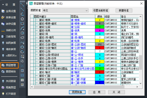 怎么用CAD建筑版修改图层默认的颜色