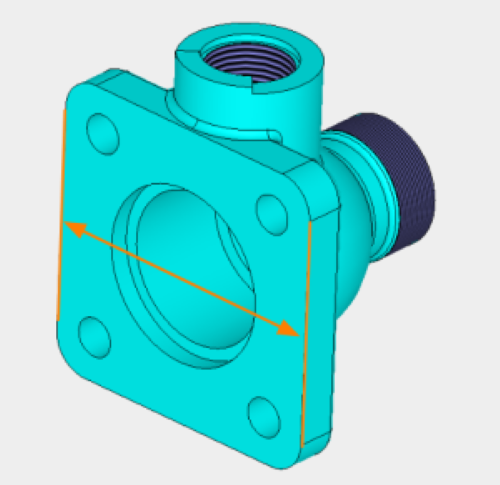 3D建模软件输出的Html模型怎么测量平行直线的距离