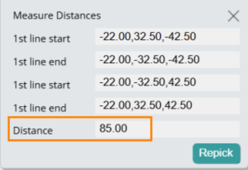 3D建模软件输出的Html模型怎么测量平行直线的距离