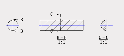 3D建模软件剖视图再次剖切后的新剖视图怎么完整显示