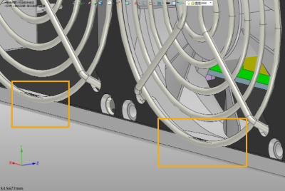 3D建模软件怎么消隐显示工程图中相交重叠组件﻿