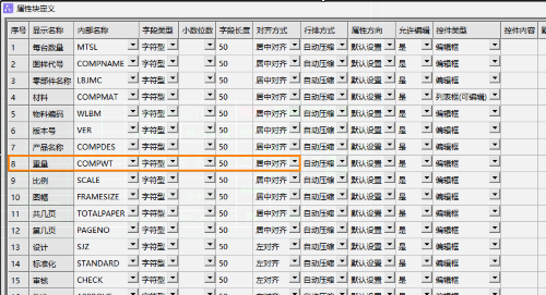 怎么用CAD机械版设置重量字段的小数位数