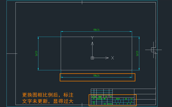 CAD机械版标注符号不随图框比例变化，如何一键刷新？