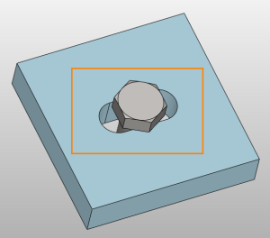 3D建模软件装配中螺栓与槽中心对齐的操作方法